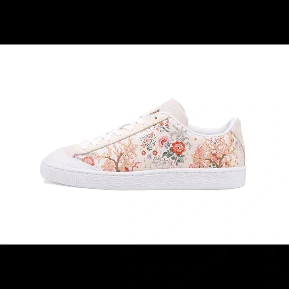 NEW HTF Puma x Liberty Birch Basket Leather Sneakers